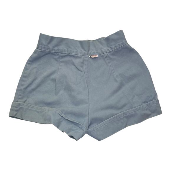 Vintage Covered Denim Shorts Women’s Juniors Light Blue High Rise 80s 90s - Picture 4 of 8